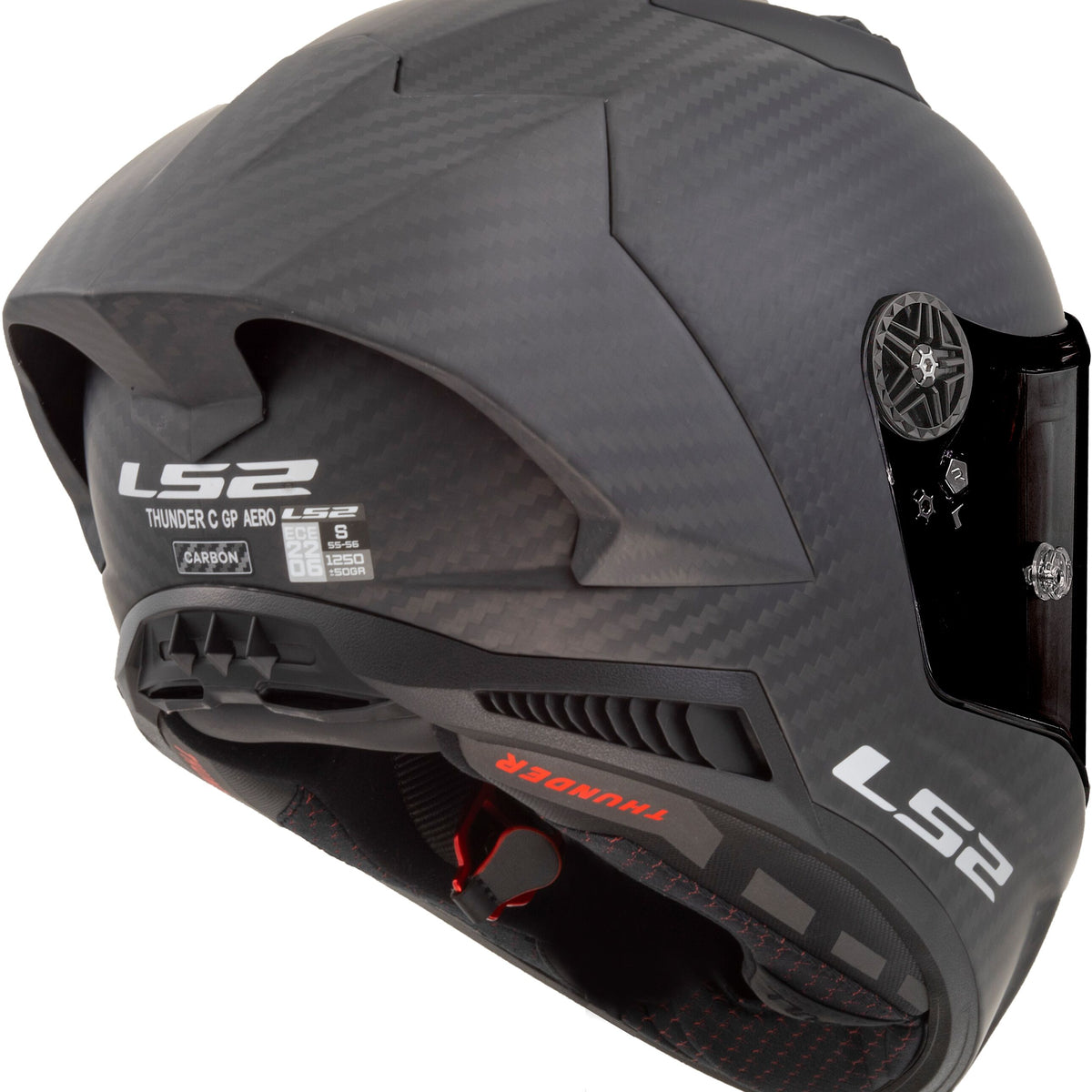 LS2 FF805 Thunder Carbon GP Aero Carbon/Zwart Mat Integraalhelm ECE 22.06 – foto 5