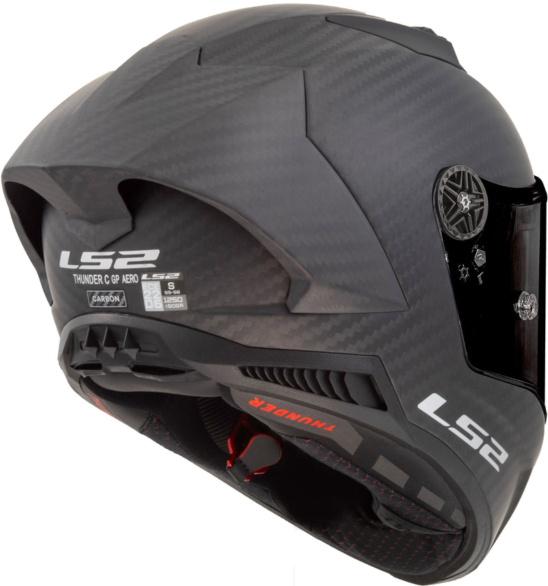 LS2 FF805 Thunder Carbon GP Aero Carbon/Zwart Mat Integraalhelm ECE 22.06 – foto 5
