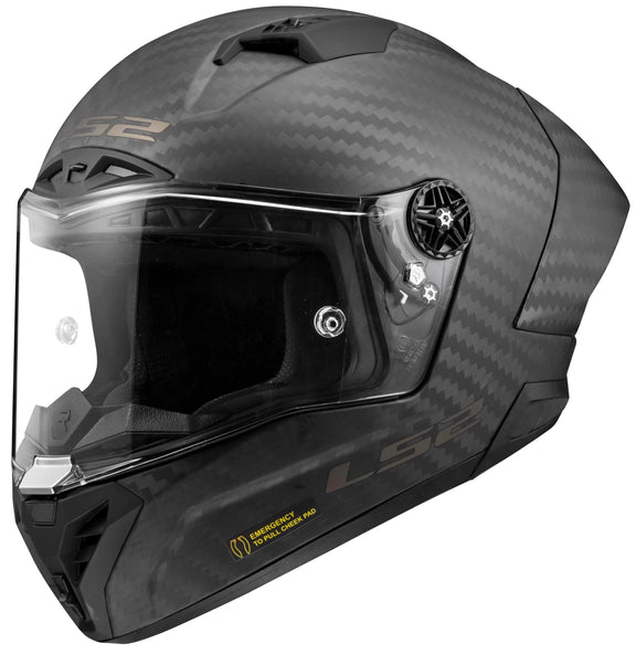 LS2 FF805 Thunder Carbon GP Pro Zwart Mat Integraalhelm ECE 22.06