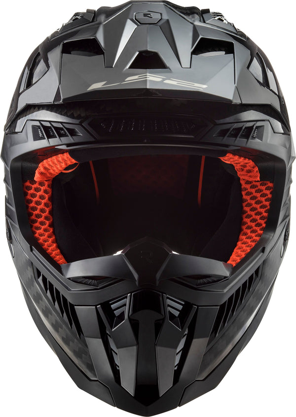 LS2 MX703 X-Force Solid Koolstof Crosshelm ECE 22.06