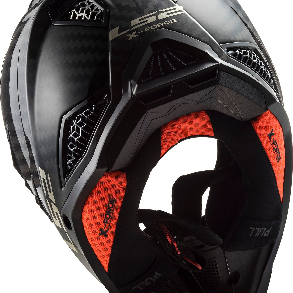 LS2 MX703 X-Force Solid Koolstof Crosshelm ECE 22.06 – foto 2