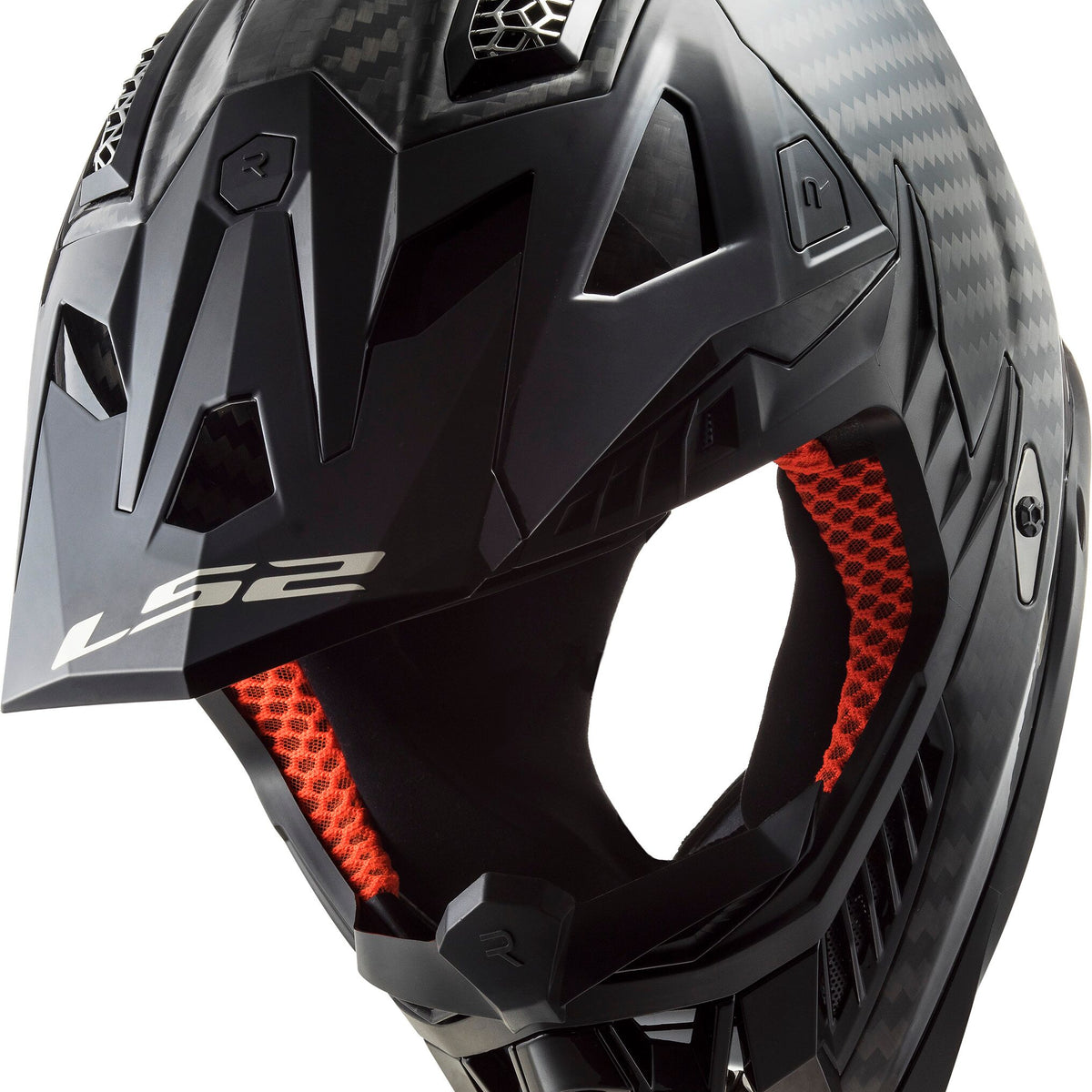 LS2 MX703 X-Force Solid Koolstof Crosshelm ECE 22.06 – foto 3