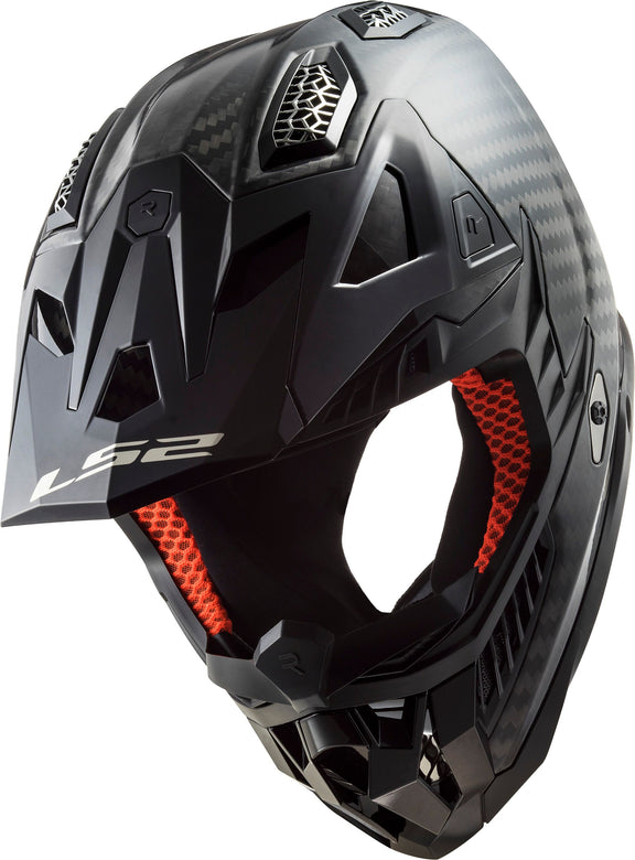 LS2 MX703 X-Force Solid Koolstof Crosshelm ECE 22.06 – foto 3
