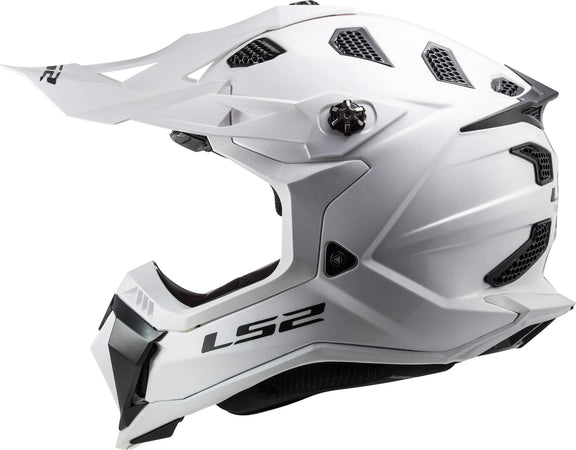 LS2 MX700 Subverter Evo Solid Wit Crosshelm ECE 22.06