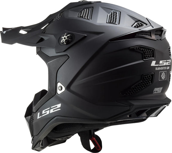 LS2 MX700 Subverter Evo Noir Zwart Mat Crosshelm ECE 22.06