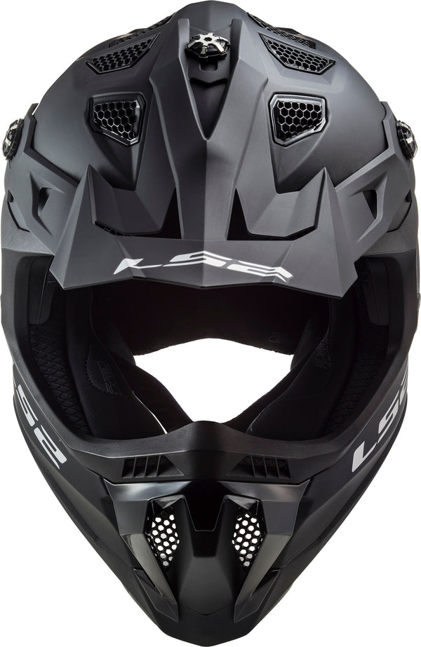 LS2 MX700 Subverter Evo Noir Zwart Mat Crosshelm ECE 22.06