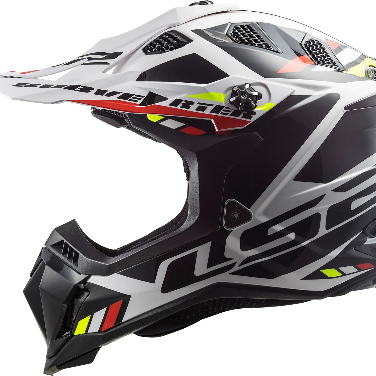 LS2 MX700 Subverter Evo II Stomp Wit/Zwart Crosshelm ECE 22.06