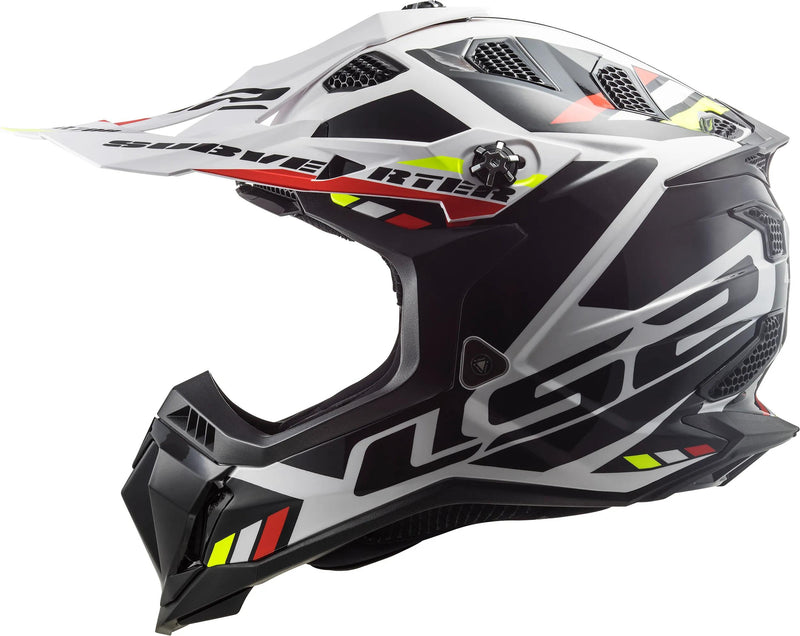 LS2 MX700 Subverter Evo II Stomp Wit/Zwart Crosshelm ECE 22.06