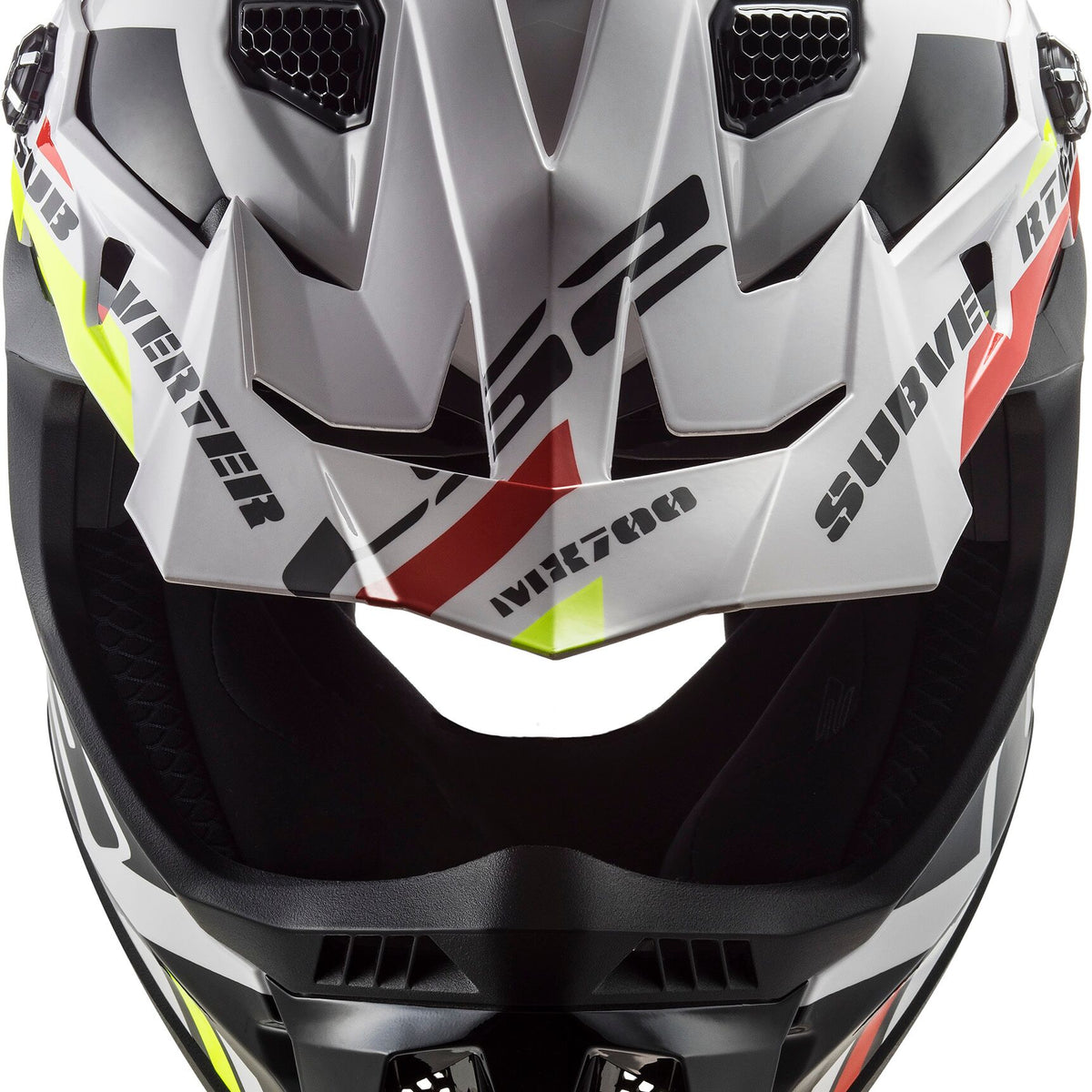 LS2 MX700 Subverter Evo II Stomp Wit/Zwart Crosshelm ECE 22.06