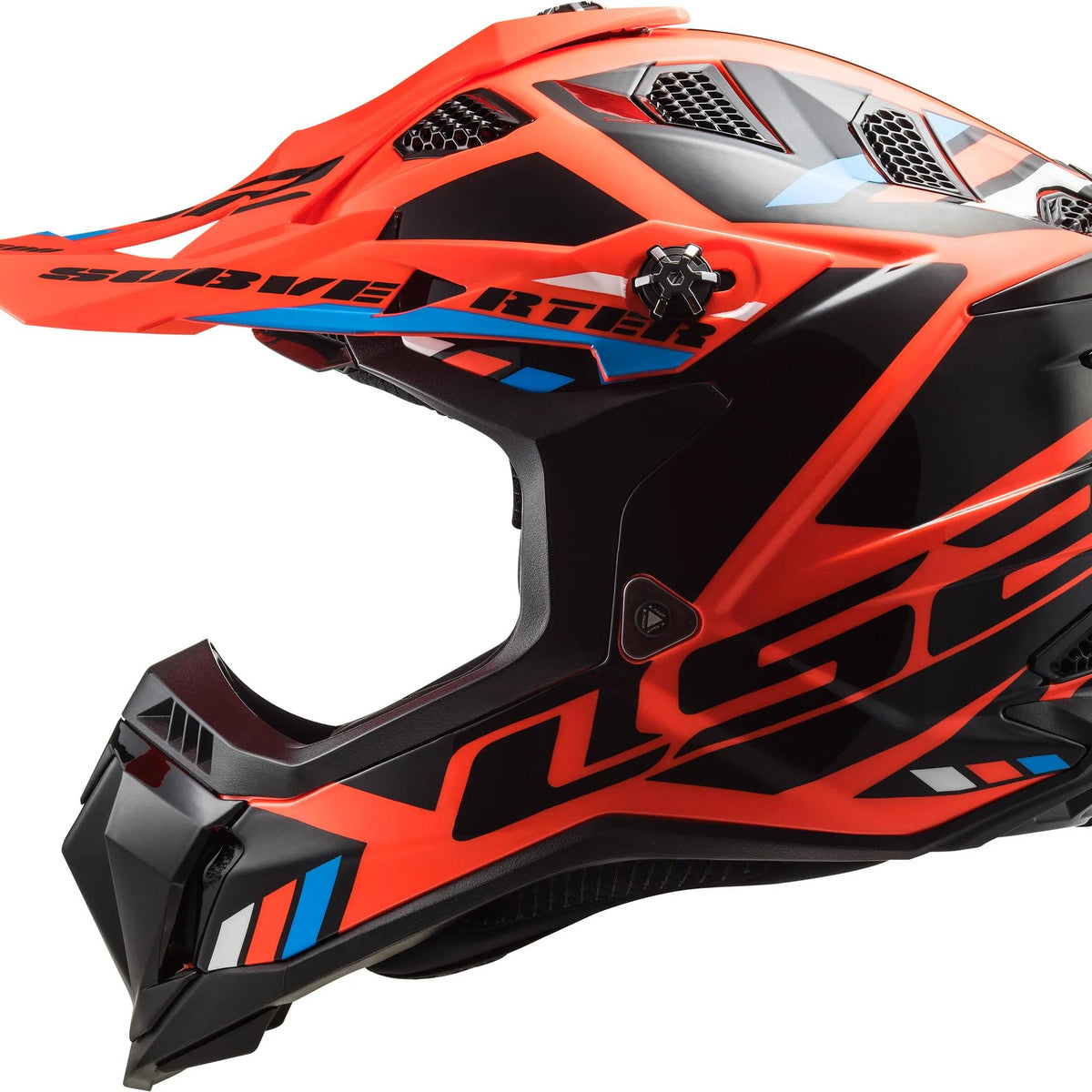 LS2 MX700 Subverter Evo II Stomp Oranje/Zwart Crosshelm ECE 22.06