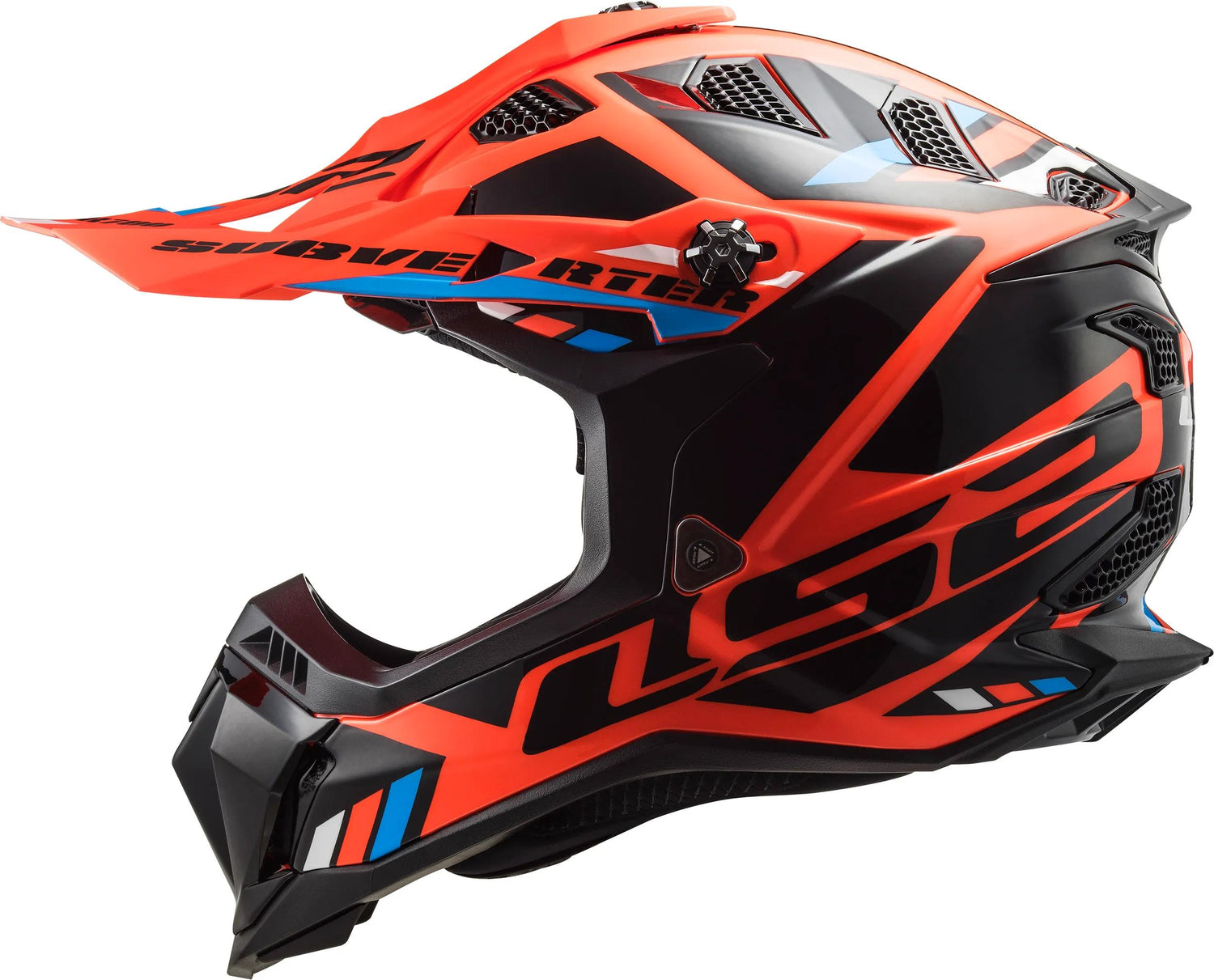 LS2 MX700 Subverter Evo II Stomp Oranje/Zwart Crosshelm ECE 22.06
