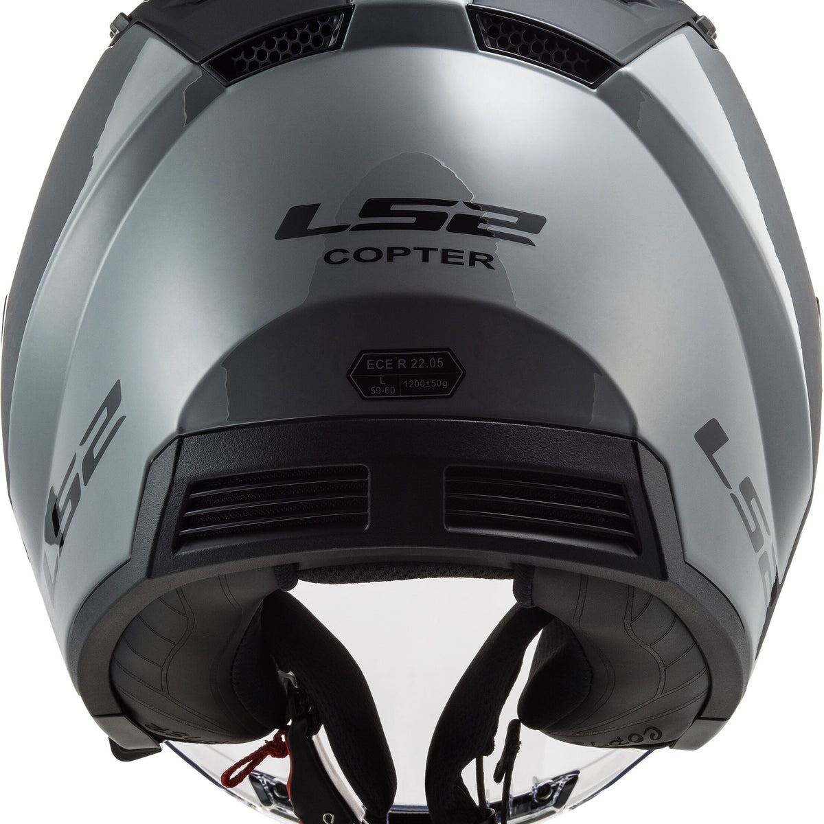 LS2 OF600 Copter II Solid Nardo Grijs Jethelm ECE 22.06 – foto 4