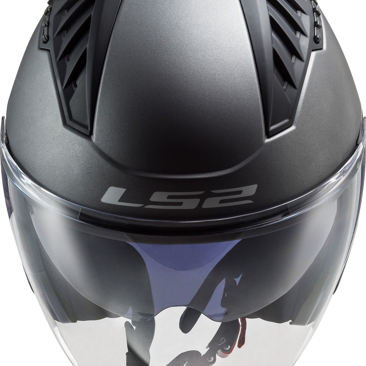 LS2 OF600 Copter II Solid Titaan Mat Jethelm ECE 22.06 – foto 3