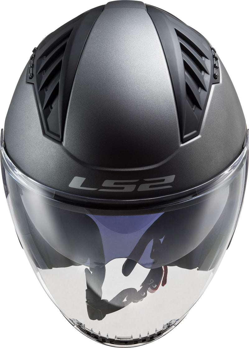 LS2 OF600 Copter II Solid Titaan Mat Jethelm ECE 22.06 – foto 3