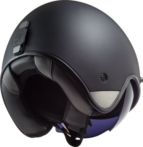 LS2 OF601 Bob II Solid Zwart Mat Jethelm ECE 22.06 – foto 4