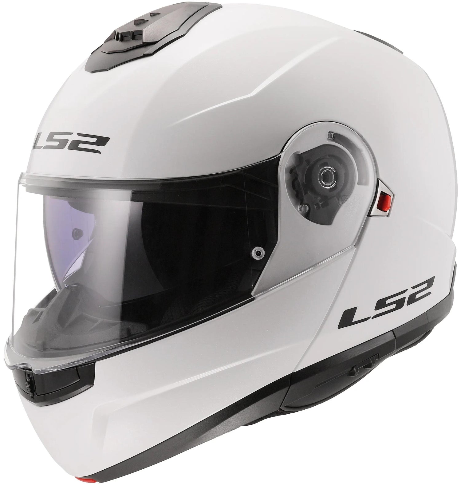 LS2 FF908 Strobe II Solid Wit Systeemhelm ECE 22.06