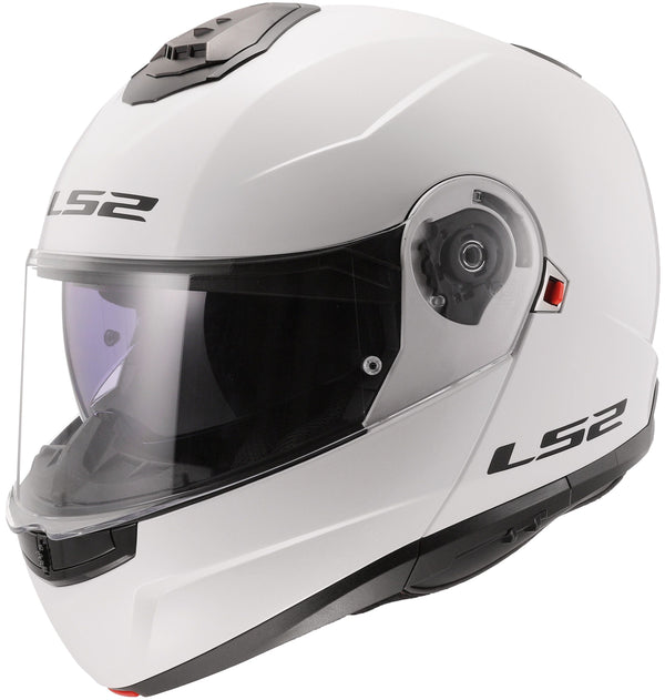 LS2 FF908 Strobe II Solid Wit Systeemhelm ECE 22.06
