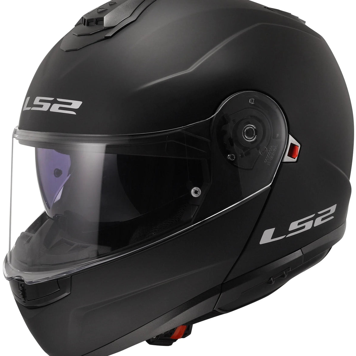 LS2 FF908 Strobe II Solid Zwart Mat Systeemhelm ECE 22.06