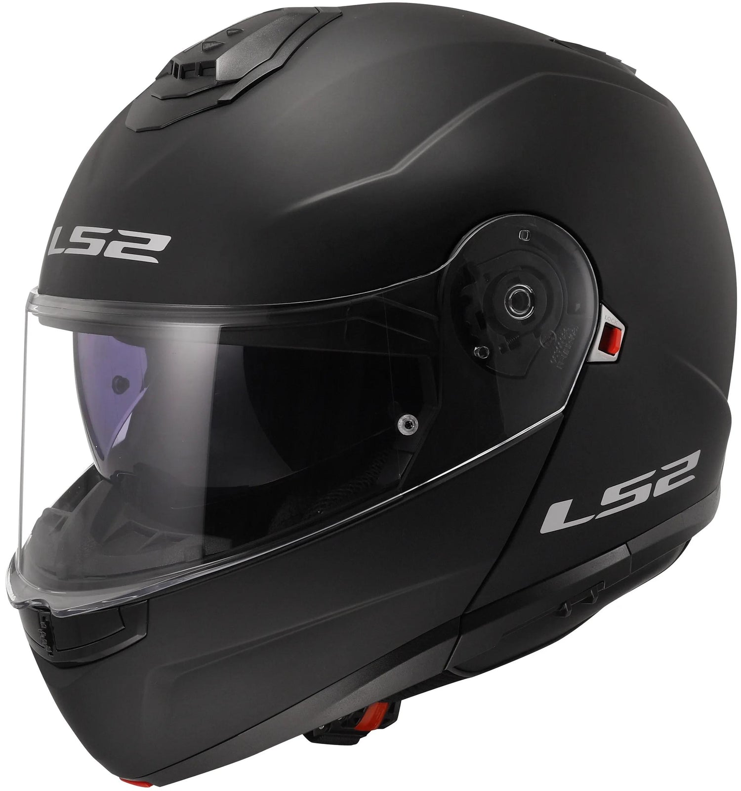 LS2 FF908 Strobe II Solid Zwart Mat Systeemhelm ECE 22.06