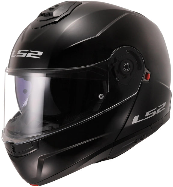 LS2 FF908 Strobe II Solid Zwart Systeemhelm ECE 22.06