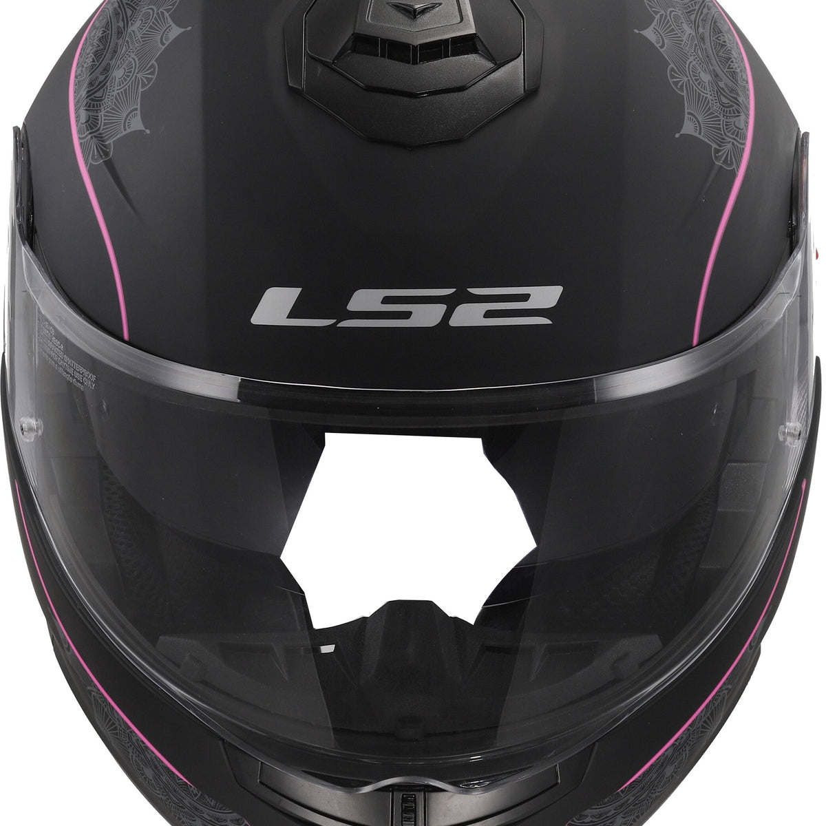LS2 FF908 Strobe II Lux Zwart/Roze Mat Systeemhelm ECE 22.06 – foto 3