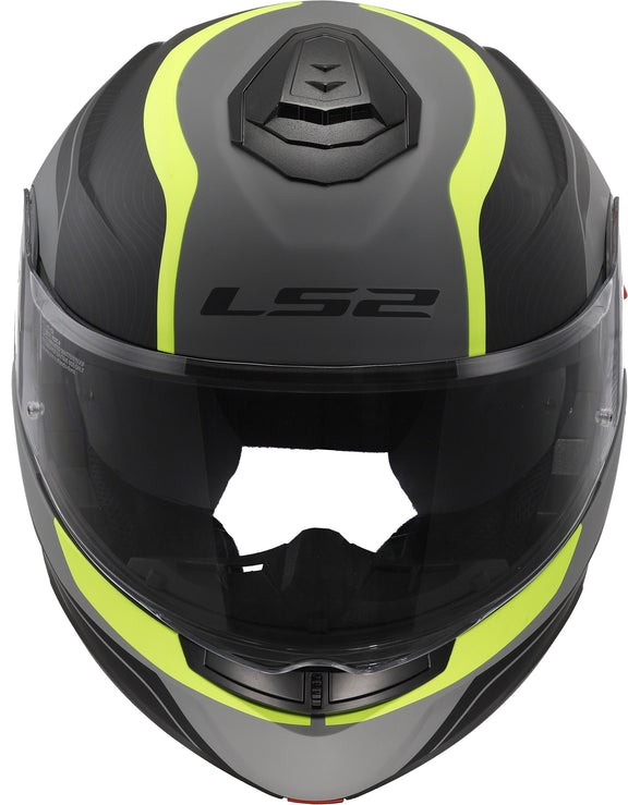 LS2 FF908 Strobe II Monza Zwart/Neongeel Mat Systeemhelm ECE 22.06 – foto 3