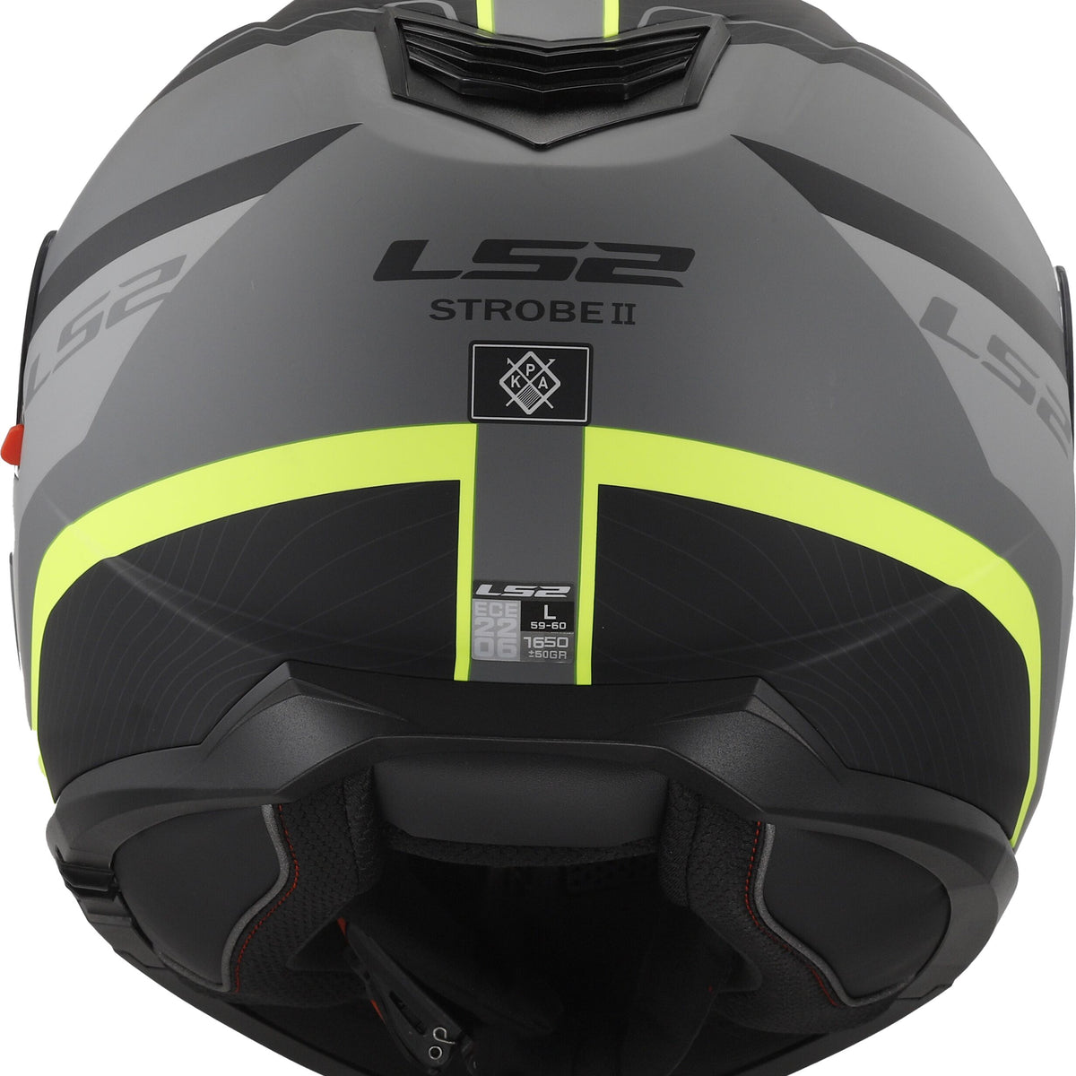 LS2 FF908 Strobe II Monza Zwart/Neongeel Mat Systeemhelm ECE 22.06 – foto 4