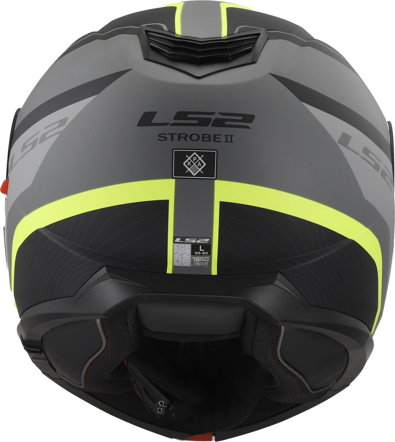 LS2 FF908 Strobe II Monza Zwart/Neongeel Mat Systeemhelm ECE 22.06 – foto 4