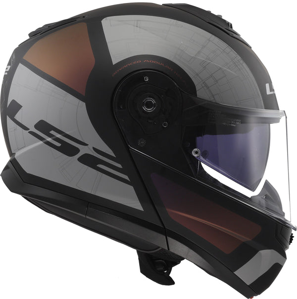 LS2 FF908 Strobe II Orion Zwart/Grijs Mat Systeemhelm ECE 22.06