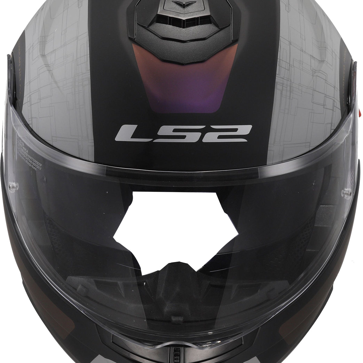 LS2 FF908 Strobe II Orion Zwart/Grijs Mat Systeemhelm ECE 22.06 – foto 3