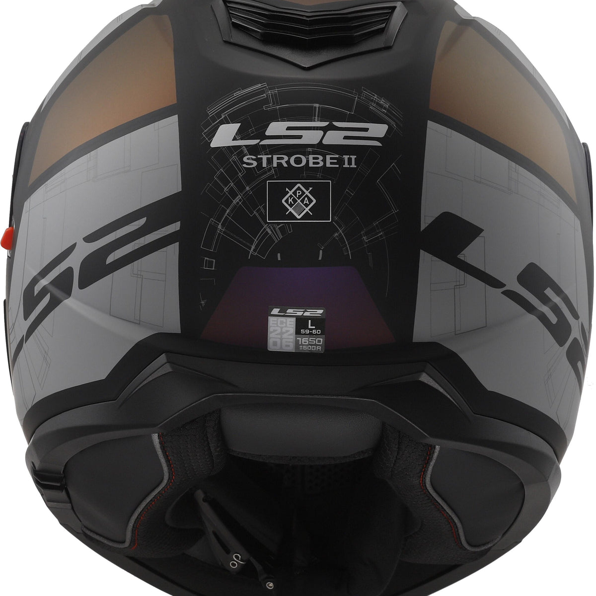 LS2 FF908 Strobe II Orion Zwart/Grijs Mat Systeemhelm ECE 22.06 – foto 4