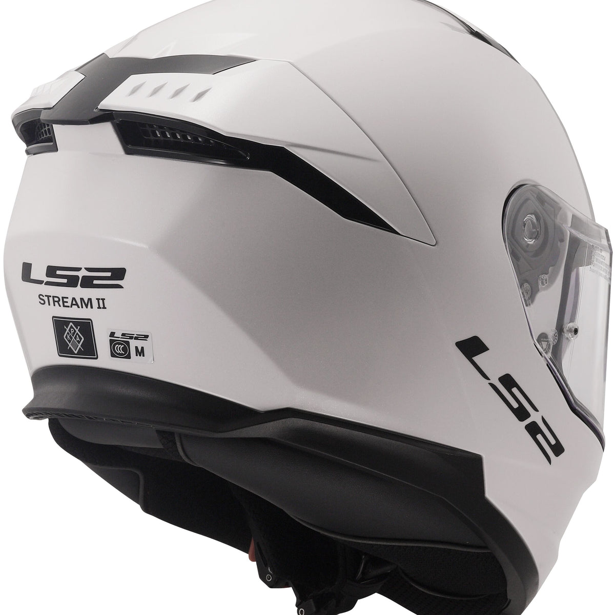 LS2 FF808 Stream II Solid Wit Integraalhelm ECE 22.06 – foto 3