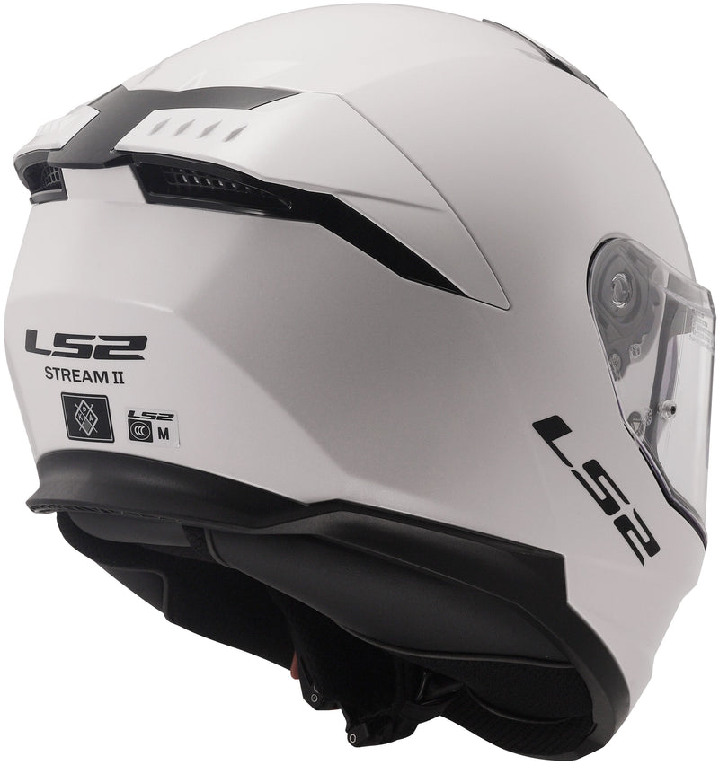 LS2 FF808 Stream II Solid Wit Integraalhelm ECE 22.06 – foto 3