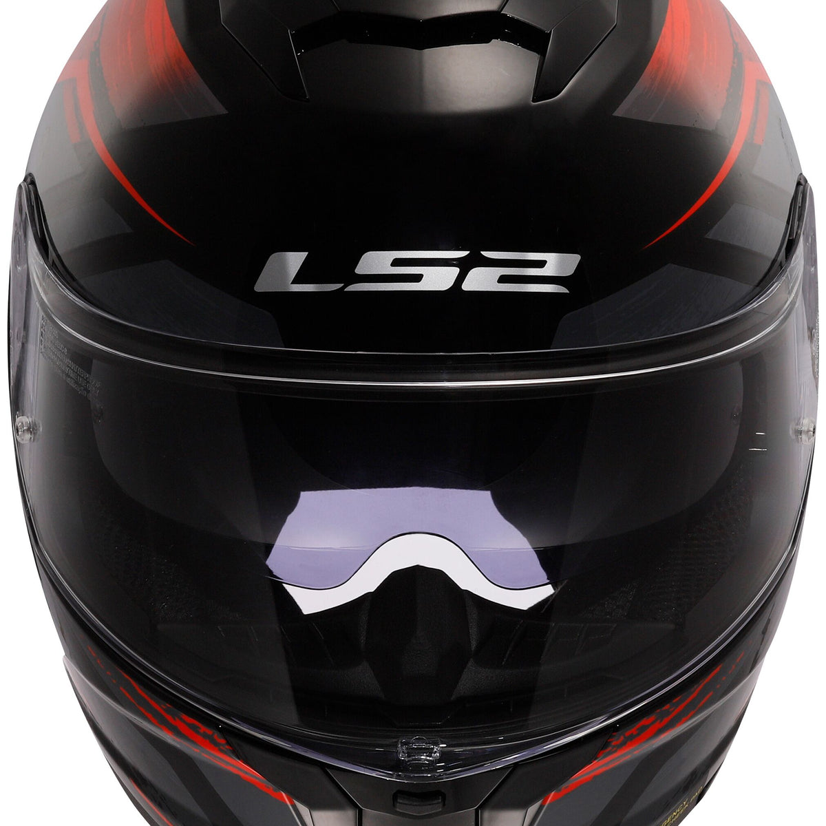 LS2 FF808 Stream II Fury Zwart/Rood Integraalhelm ECE 22.06 – foto 2