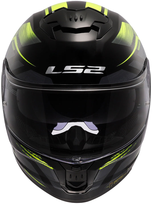 LS2 FF808 Stream II Fury Zwart/Neongeel Integraalhelm ECE 22.06 – foto 2