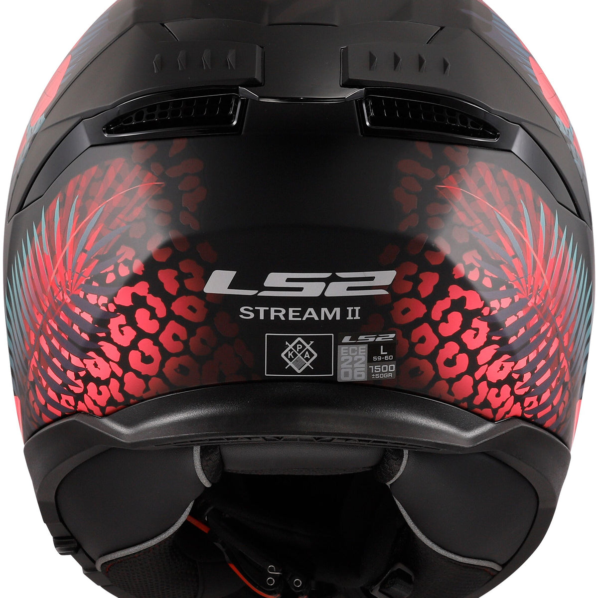 LS2 FF808 Stream II Jungle Zwart/Roze/Blauw Mat Integraalhelm ECE 22.06 – foto 3