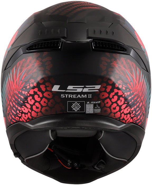 LS2 FF808 Stream II Jungle Zwart/Roze/Blauw Mat Integraalhelm ECE 22.06 – foto 3