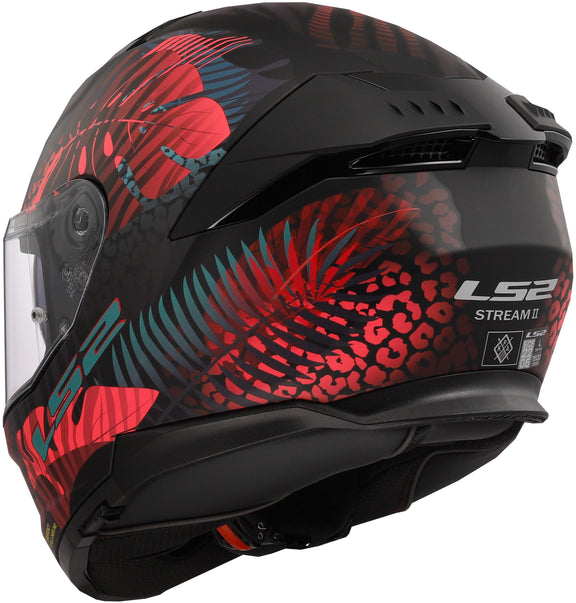LS2 FF808 Stream II Jungle Zwart/Roze/Blauw Mat Integraalhelm ECE 22.06 – foto 4