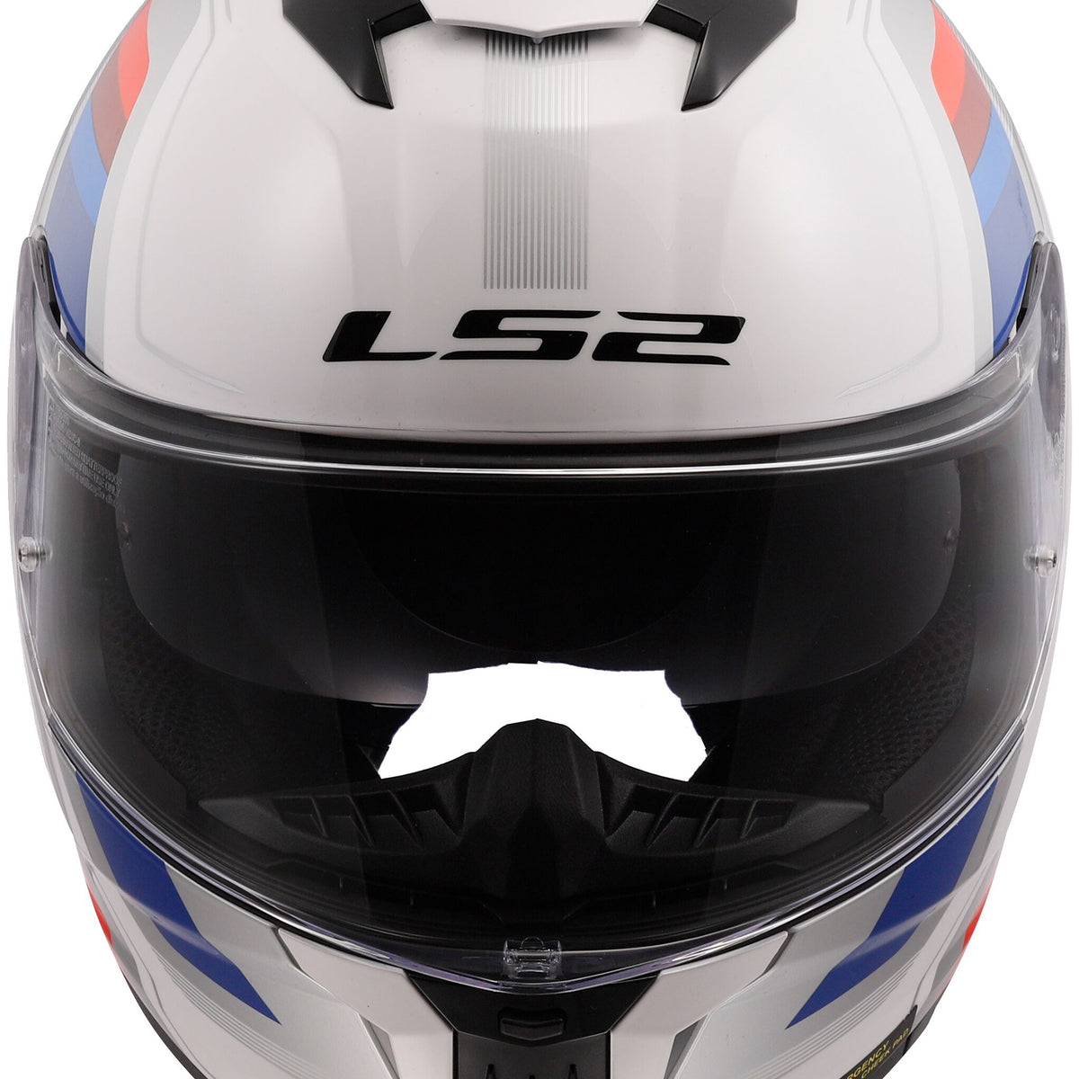 LS2 FF808 Stream II Vintage Wit/Blauw/Rood Integraalhelm ECE 22.06 – foto 2