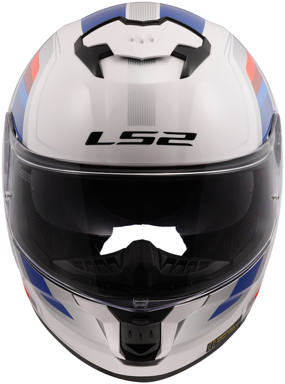 LS2 FF808 Stream II Vintage Wit/Blauw/Rood Integraalhelm ECE 22.06 – foto 2