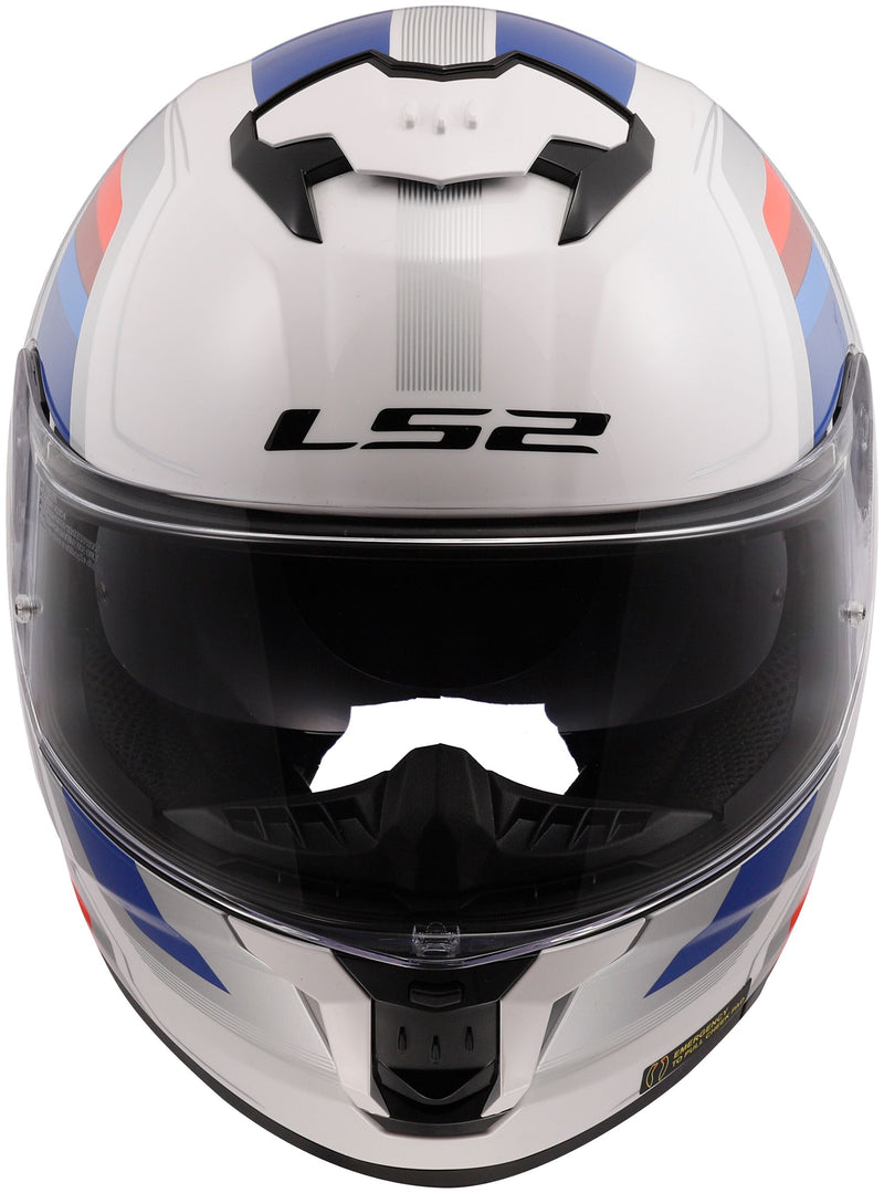 LS2 FF808 Stream II Vintage Wit/Blauw/Rood Integraalhelm ECE 22.06 – foto 2