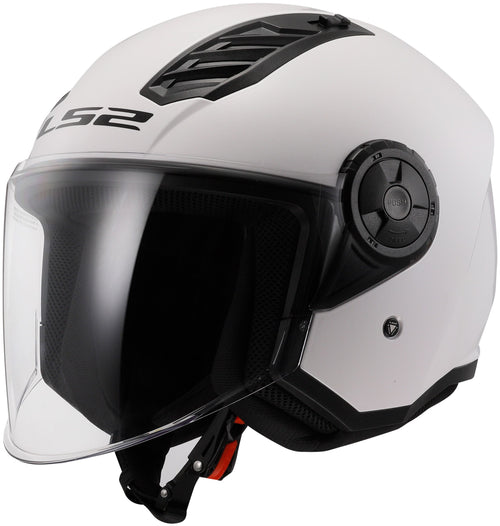 LS2 OF616 Airflow II Solid Weiß Jethelm ECE 22.06