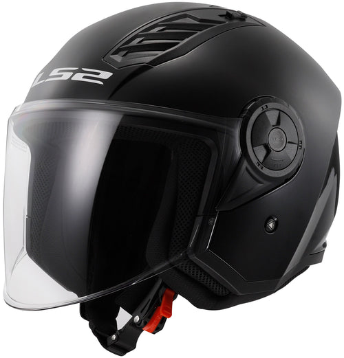 LS2 OF616 Airflow II Solid Schwarz Jethelm ECE 22.06