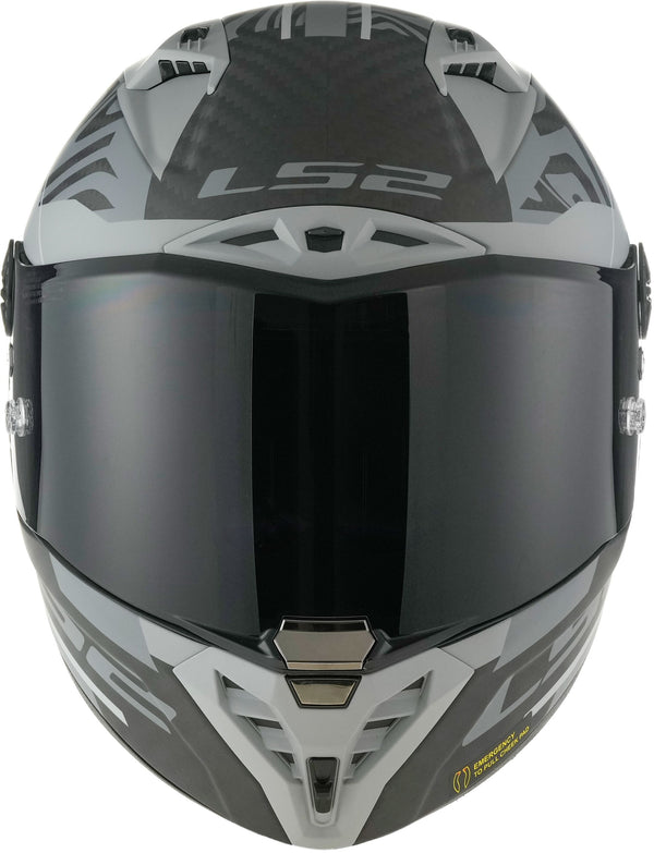 LS2 FF805 Thunder Carbon GP Aero Polar Schwarz/Grau Matt Integralhelm ECE 22.06