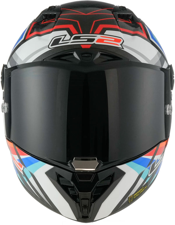 LS2 FF805 Thunder Carbon GP Aero Flash Zwart/Kleurrijk Integraalhelm ECE 22.06