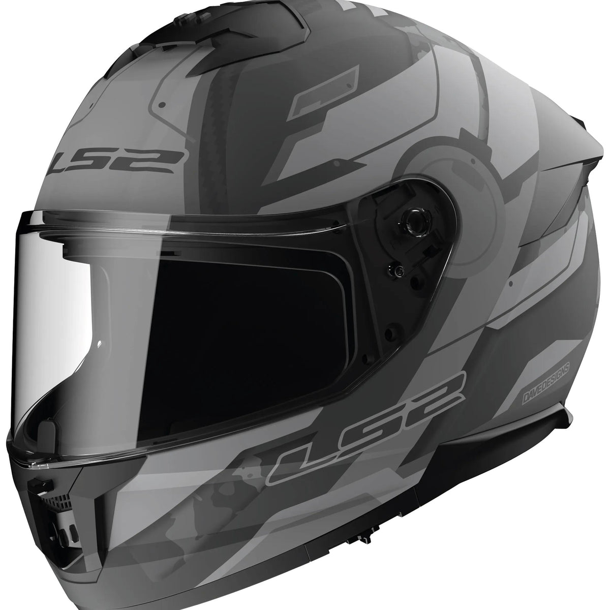 LS2 FF808 Stream II Shadow Grijs Integraalhelm ECE 22.06