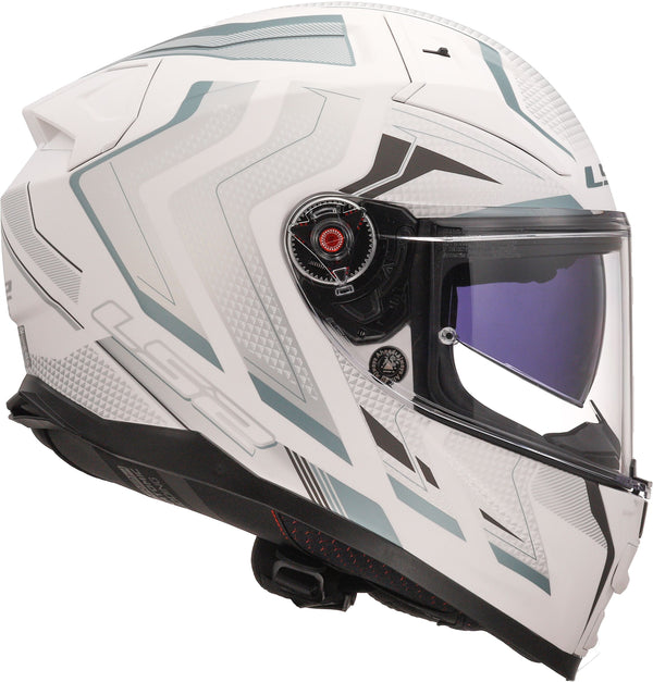 LS2 FF811 Vector II Alizer Weiß/Silber Matt Integralhelm ECE 22.06