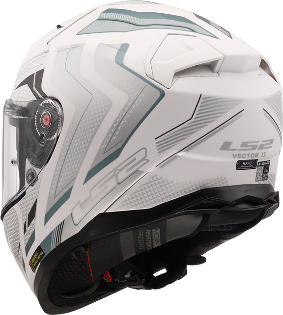 LS2 FF811 Vector II Alizer Wit/Zilver Mat Integraalhelm ECE 22.06 – foto 6