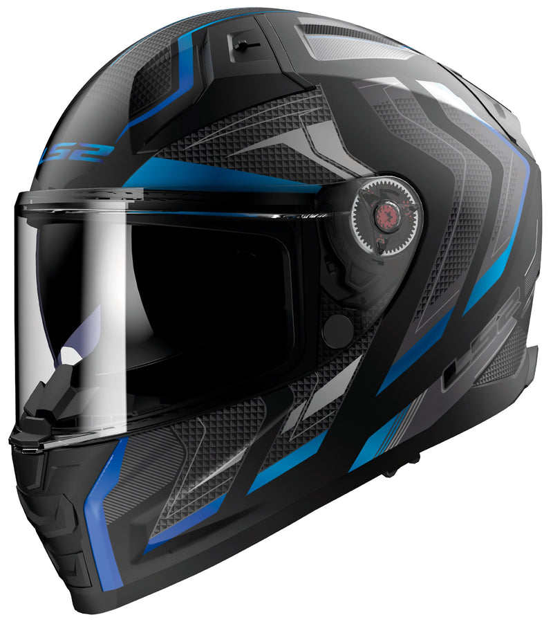 LS2 FF811 Vector II Alizer Zwart/Blauw Mat Integraalhelm ECE 22.06