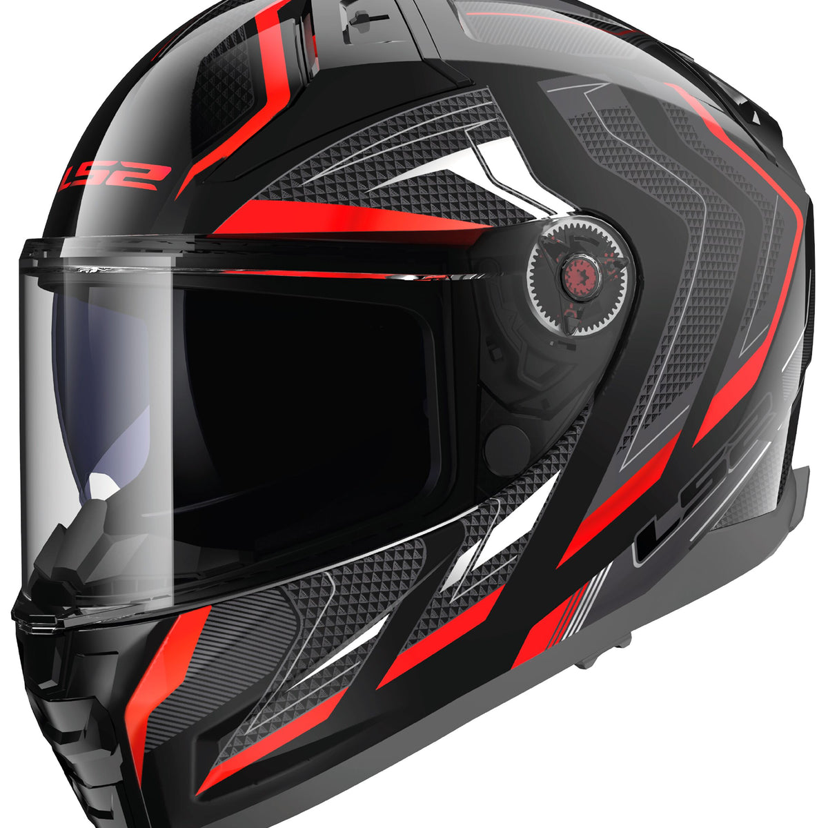 LS2 FF811 Vector II Alizer Zwart/Rood Integraalhelm ECE 22.06 – foto 2